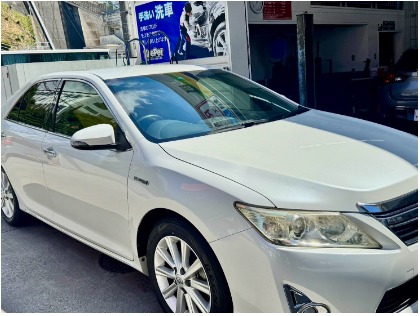 カムリ(トヨタ)の純水手洗い洗車