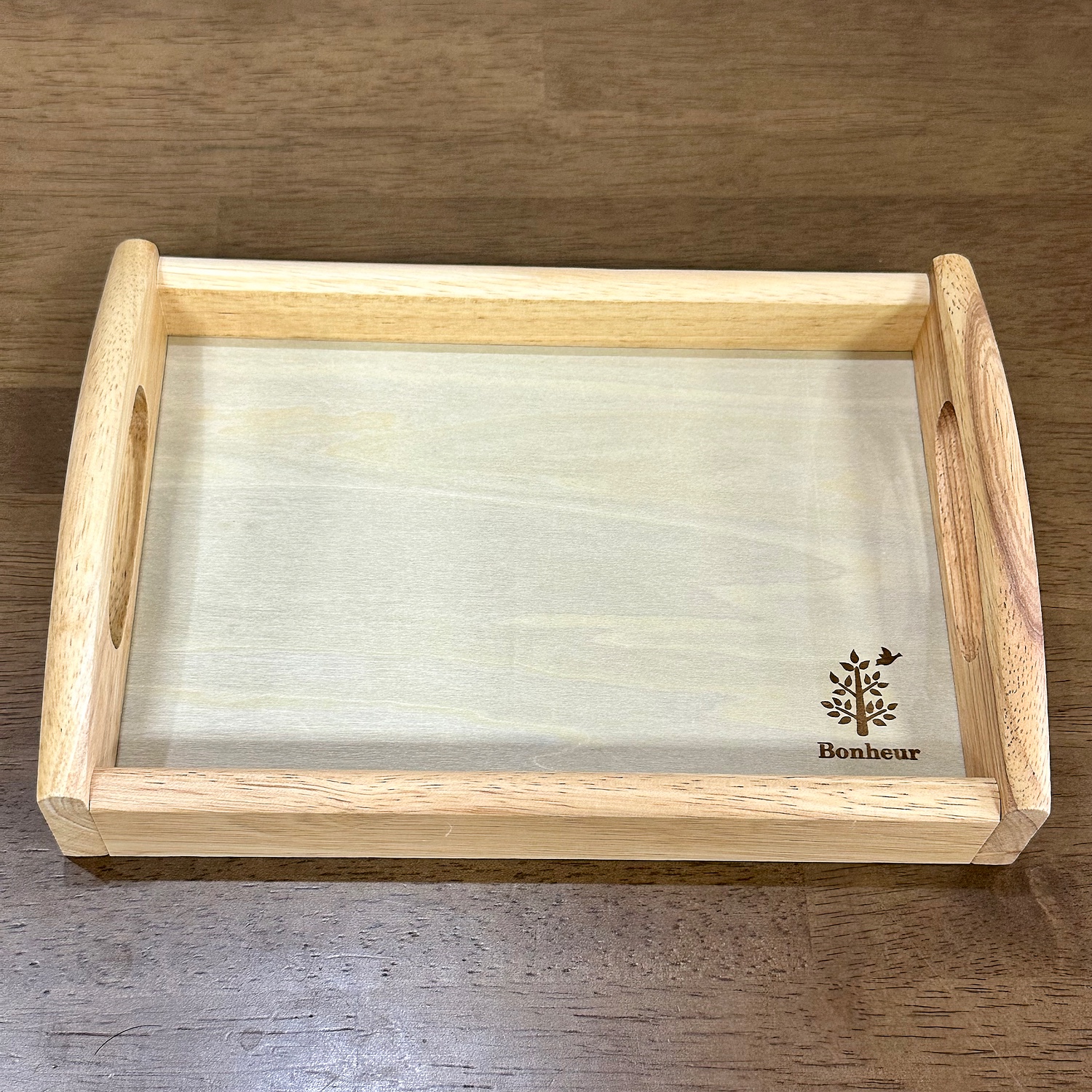 楽天市場】木製トレー 超ミニサイズ【6個セット】(サイズ約21×14.5cm、高さ約5cm) 送料無料(北海道・沖縄・離島を除く) 木製 北欧 トレー  トレイ お盆 おしゃれ 不二貿易 ボヌール 96021 カフェ 持ち手 おうちカフェ ナチュラル(サティスファクション) | みんなのレビュー ...