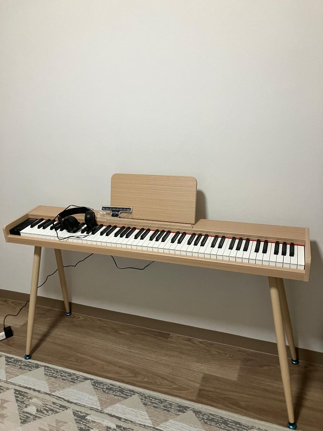 楽天市場】ニコマク NikoMaku 電子ピアノ 88鍵盤 Leaf 薄型 木製