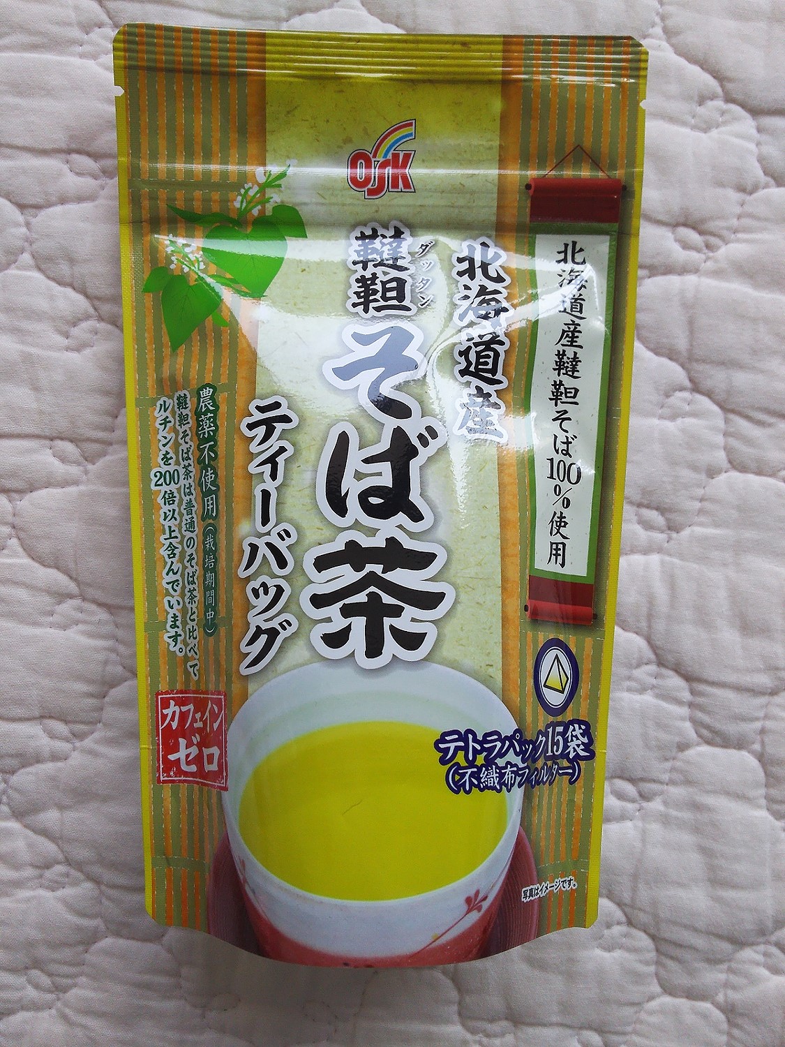 正規通販 OSK 北海道産 韃靼そば茶 ティーバッグ 82.5g 5.5g×15袋 農薬不使用 栽培期間中 カフェインゼロ  www.ambienteymedio.tv