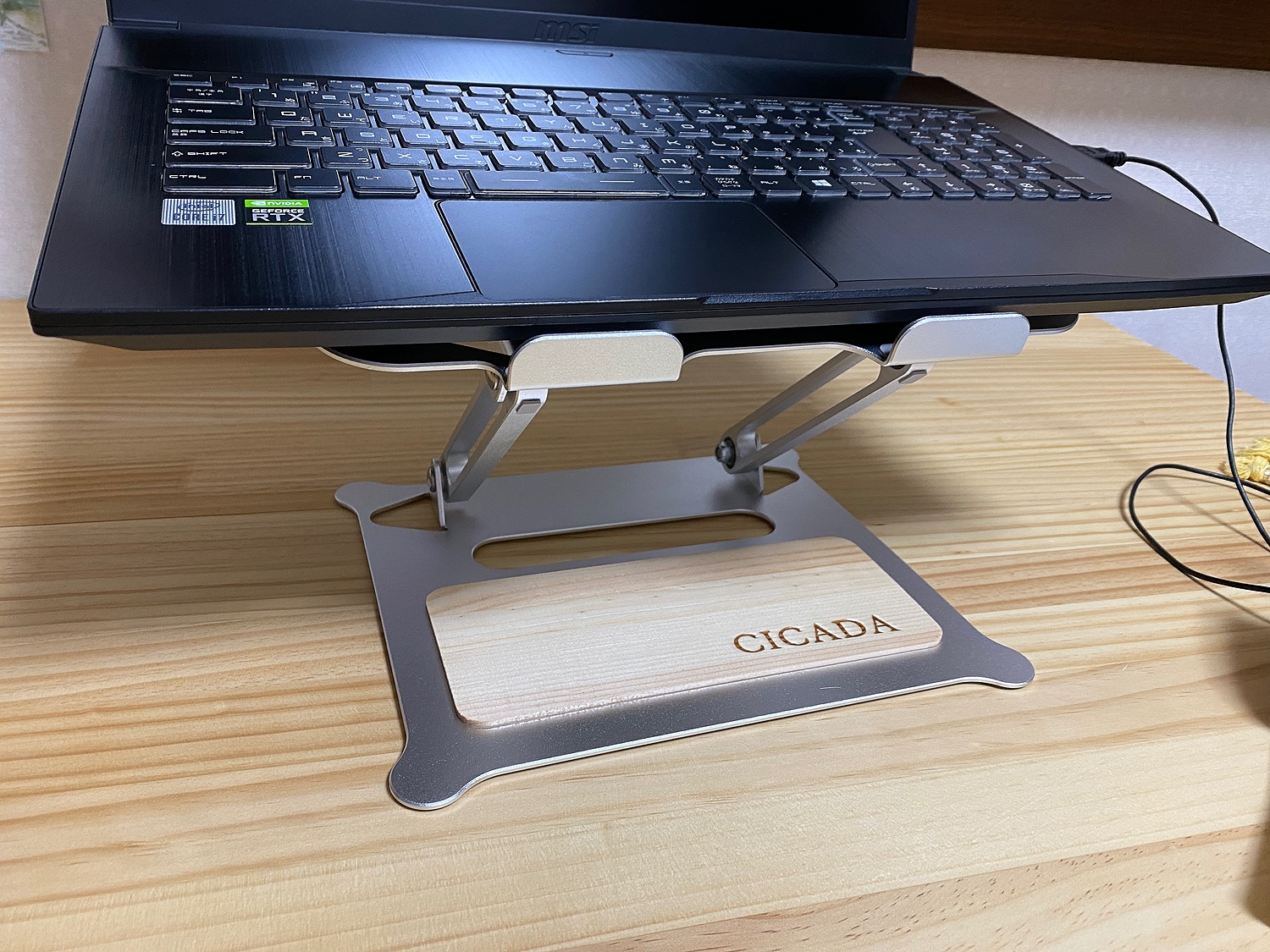 CICADA] ノートパソコンスタンド PCスタンド ノートPC 薄型 折りたたみ