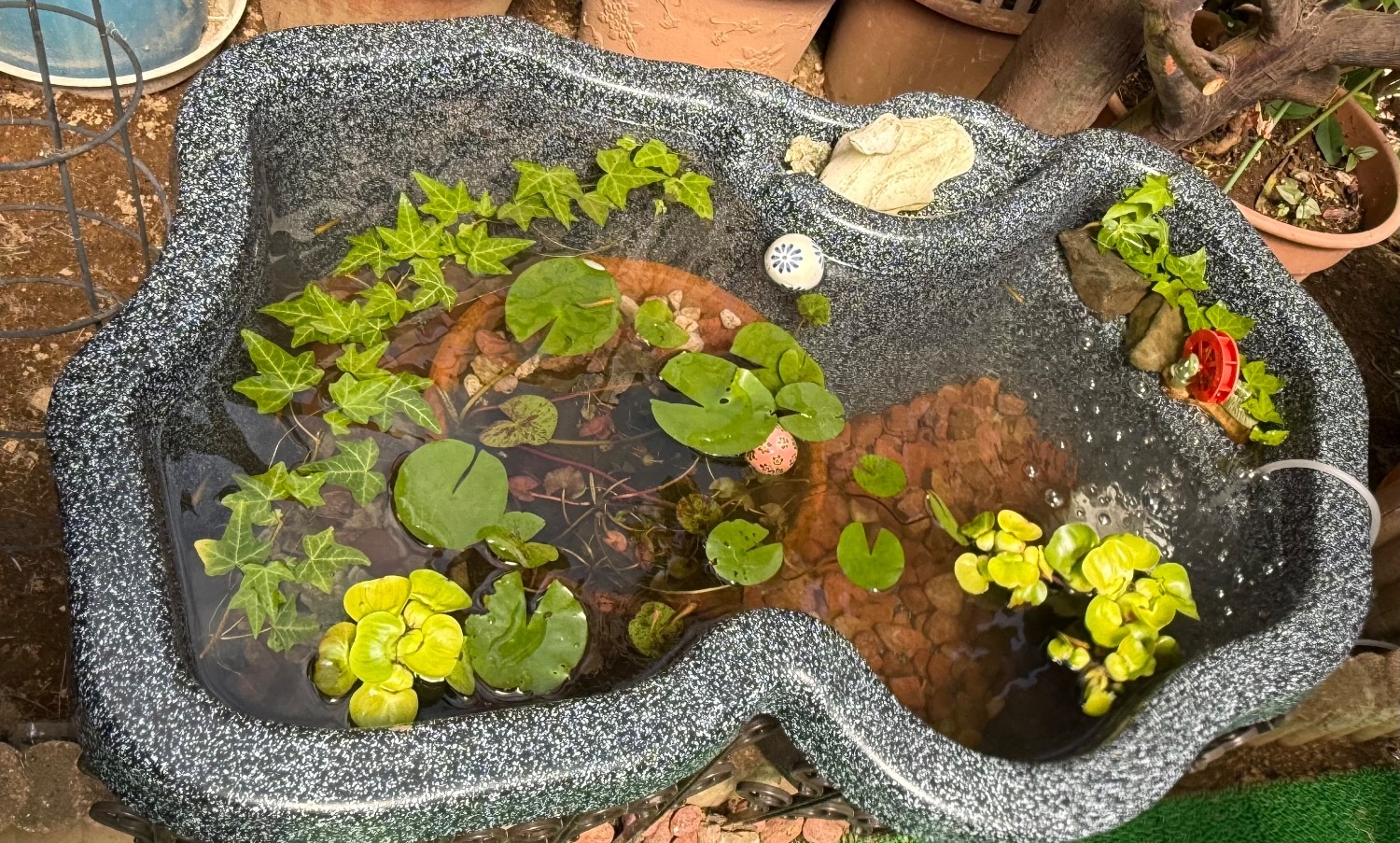 池 庭 90L (庭園埋め込みタイプ) プラ池 ひょうたん池 庭池 【公式通販】