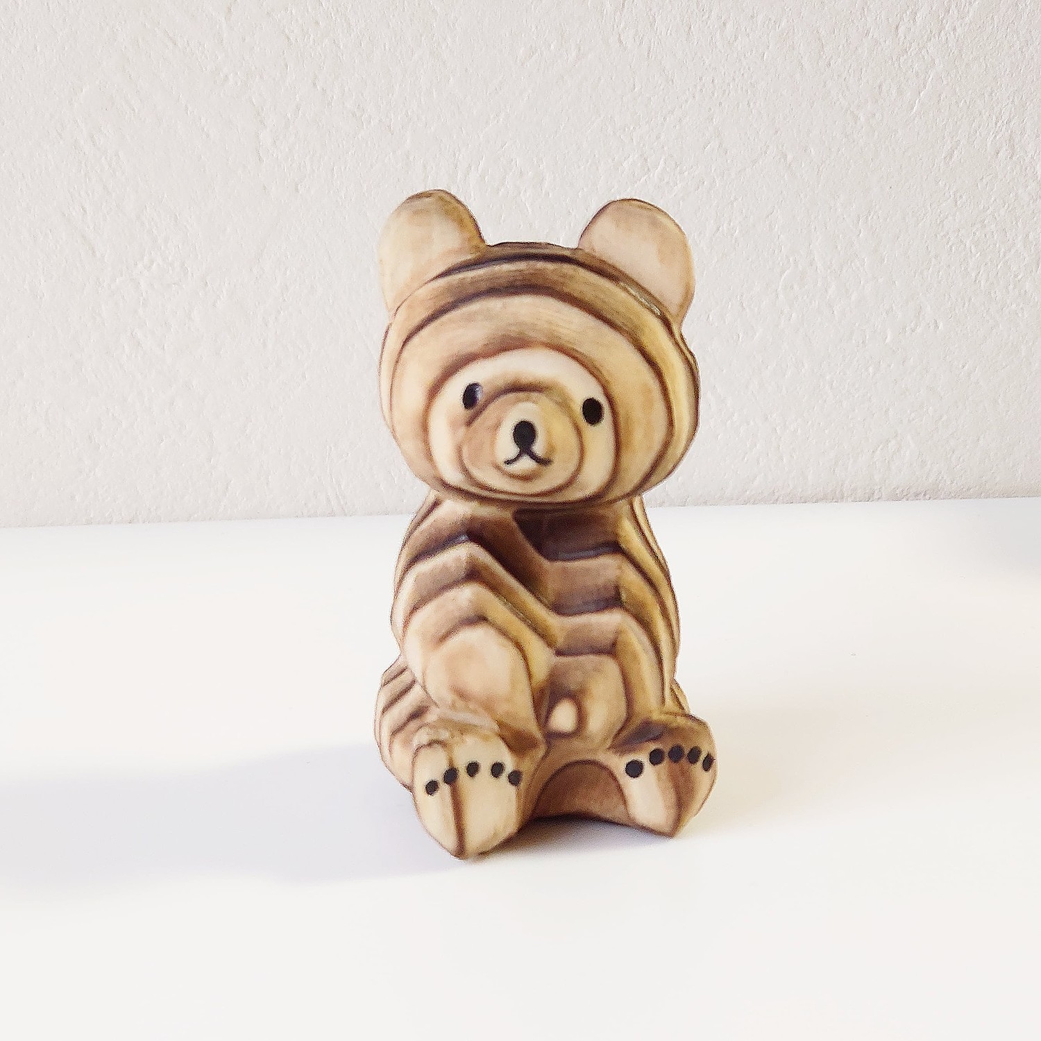 木製 テディベア 熊ぼっこ 木彫り 熊ボッコ 木の人形 民芸 クマ くまの 