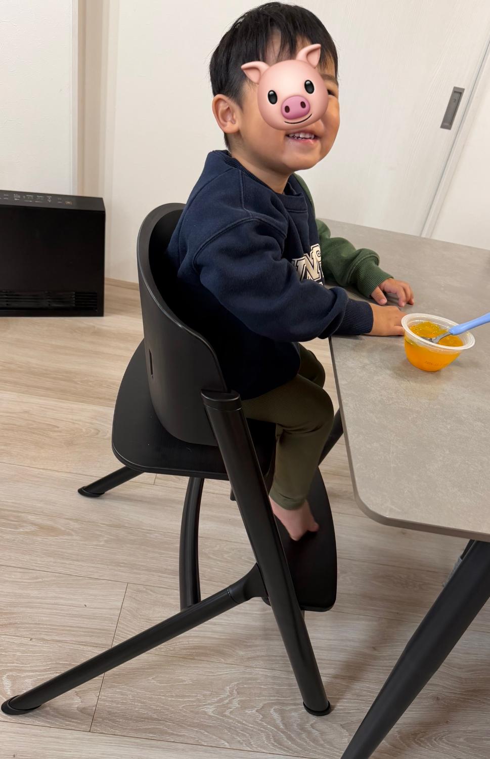 NOVUS ノウス ベビーハイチェア キッズ ベビー 赤ちゃん 子供 キッズチェア テーブル付 食事用 椅子 高さ調節  ノウスハイチェア ベビーチェア口コミ 離乳食椅子 レビュー画像3