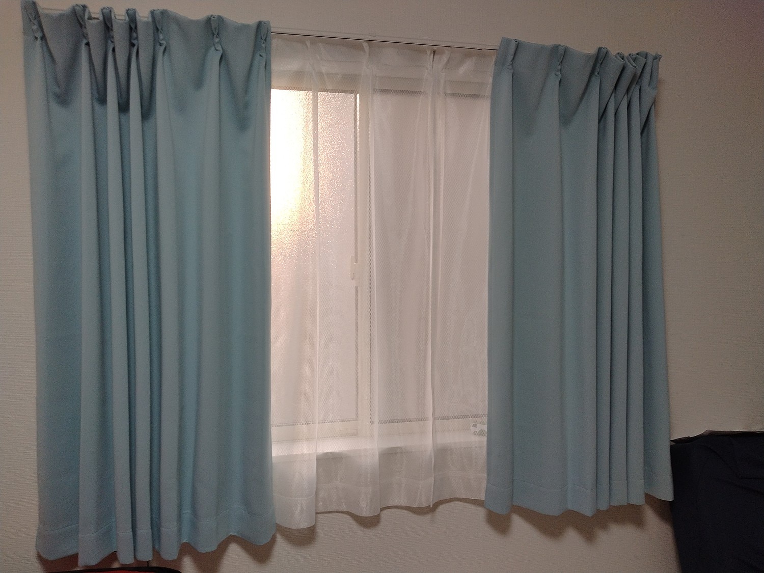 ＼クーポン★マラソン期間／ 4枚セット 1級遮光 ミラーレース 保温 遮熱 ソリッド 1級 遮光カーテン & 日中見えに 遮光カーテン 1級遮光 カーテン4枚セット レビュー画像11