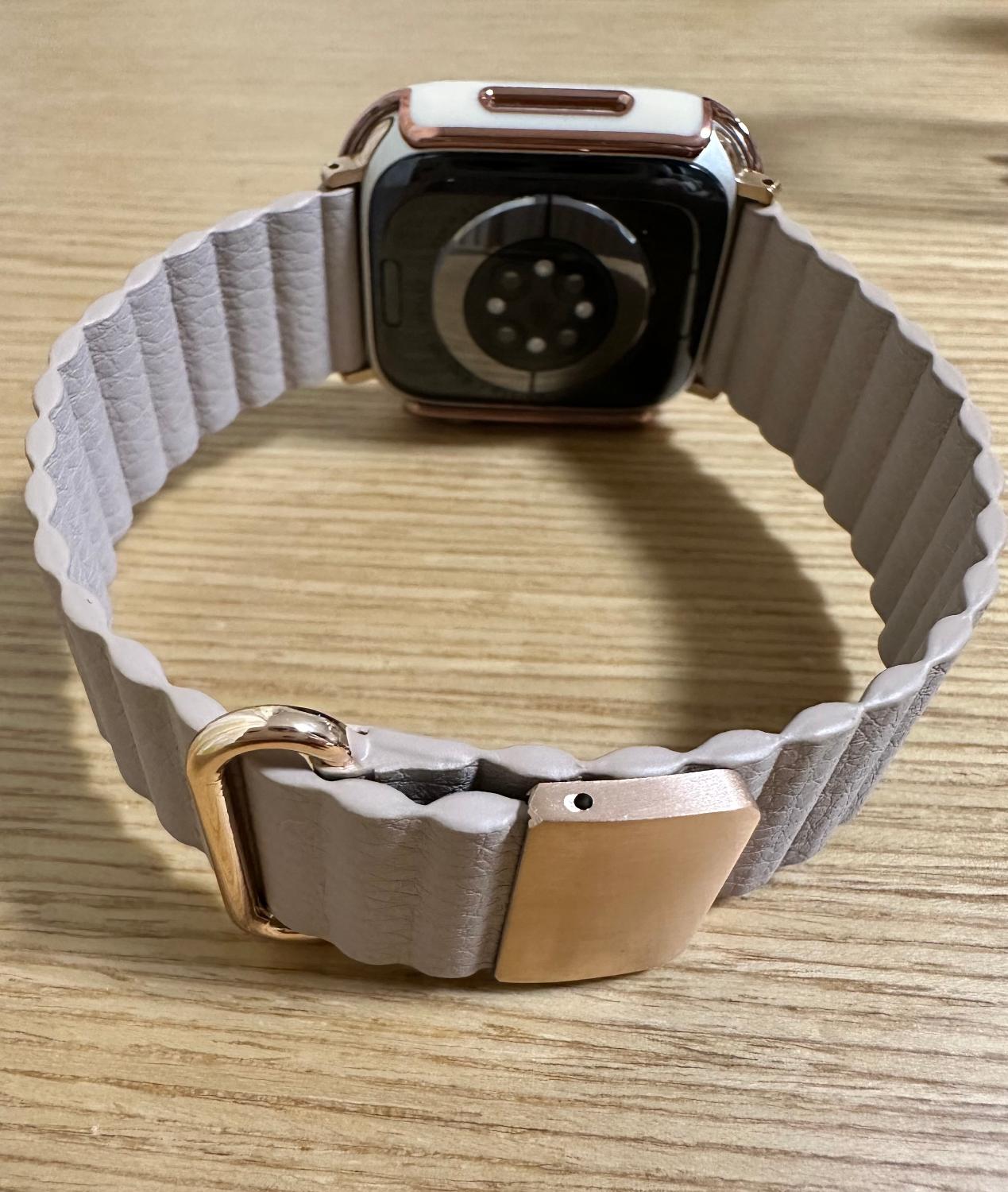 アップルウォッチ バンド マグネット apple watch レザーバンド おしゃれ ベルト レディース メンズ 女性  アップルウォッチバンド マグネットバンド レザーバンド レビュー画像6