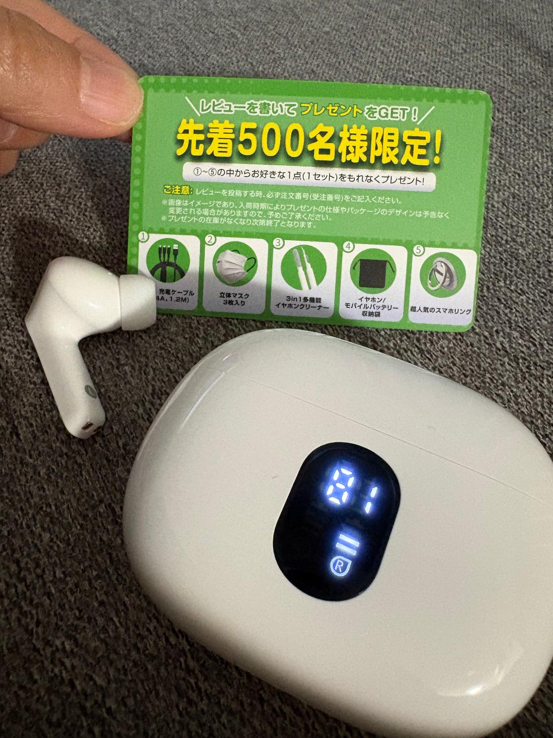 ＼83%OFF★20%OFFクーポン+P2で1,940円！／Ennice ワイヤレスイヤホン イヤホン bluetoot ワイヤレスイヤホン Bluetooth5.4 Ennice レビュー画像8