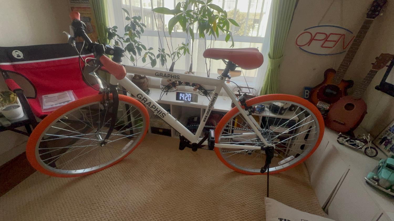 クロスバイク 自転車 8年連続1位 《動画あり》 シマノ 6段変速 26インチ 自転車 700C 自転車 カゴ キャリア クロスバイク GRAPHIS GR001 レビュー画像7