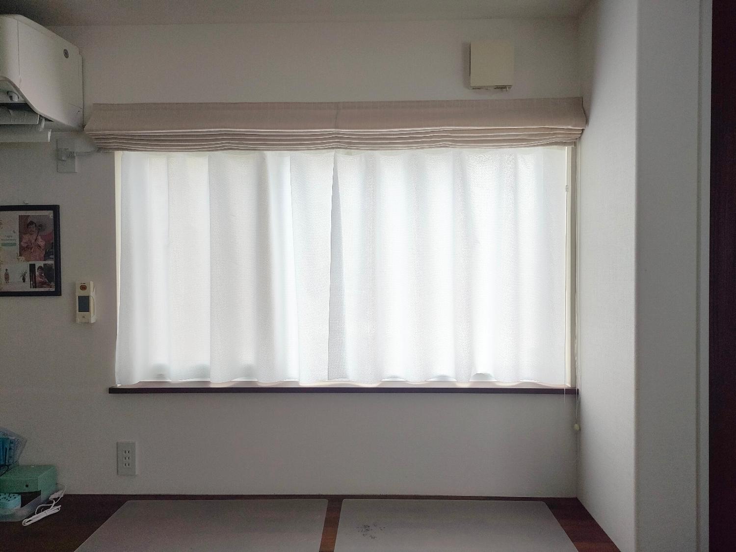 レースカーテン 遮熱カーテン ミラーレースカーテン レビュー画像13