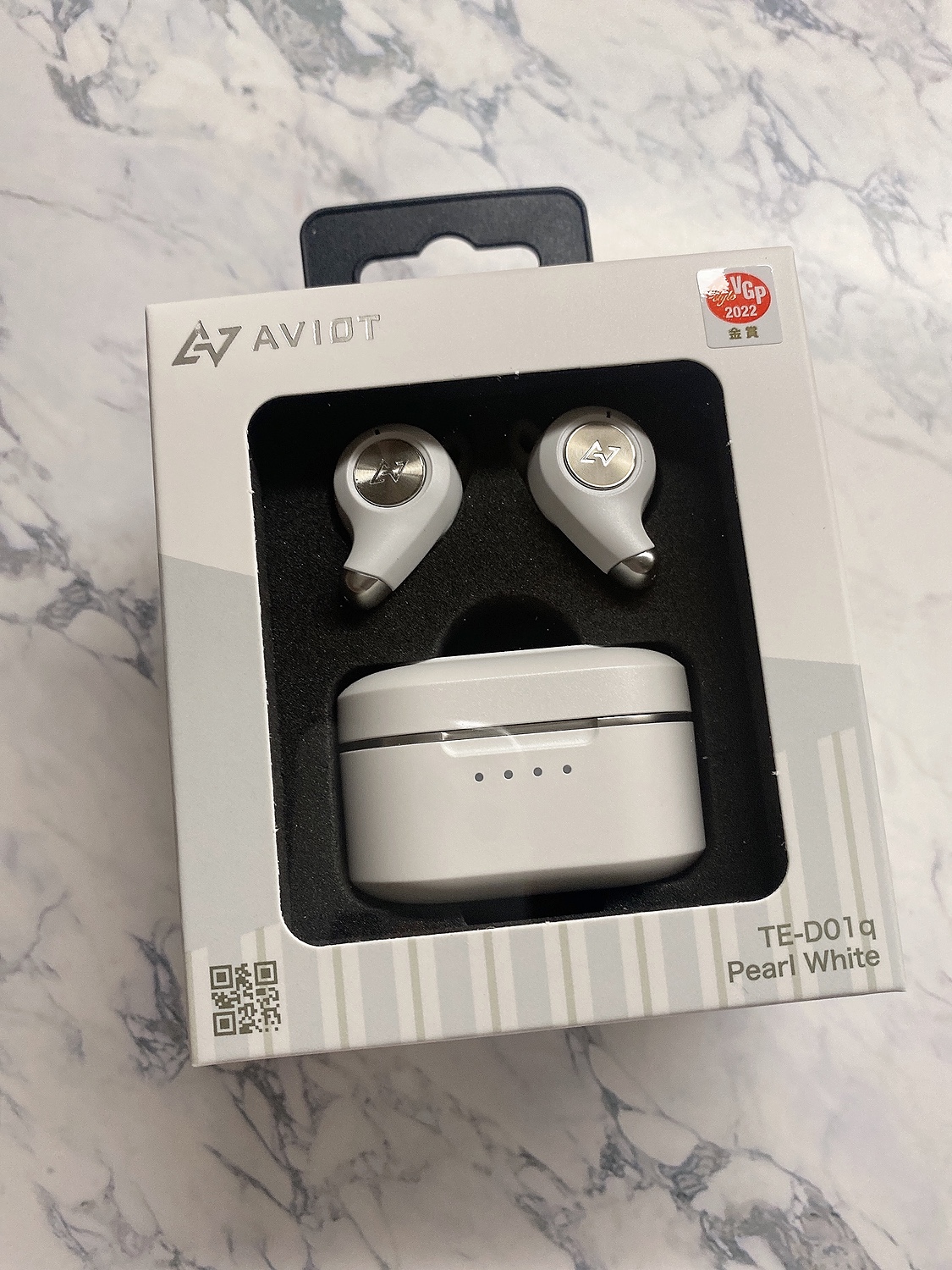 aviot TE-D01q Pearl White ワイヤレスイヤホン ホワイト 【誠実