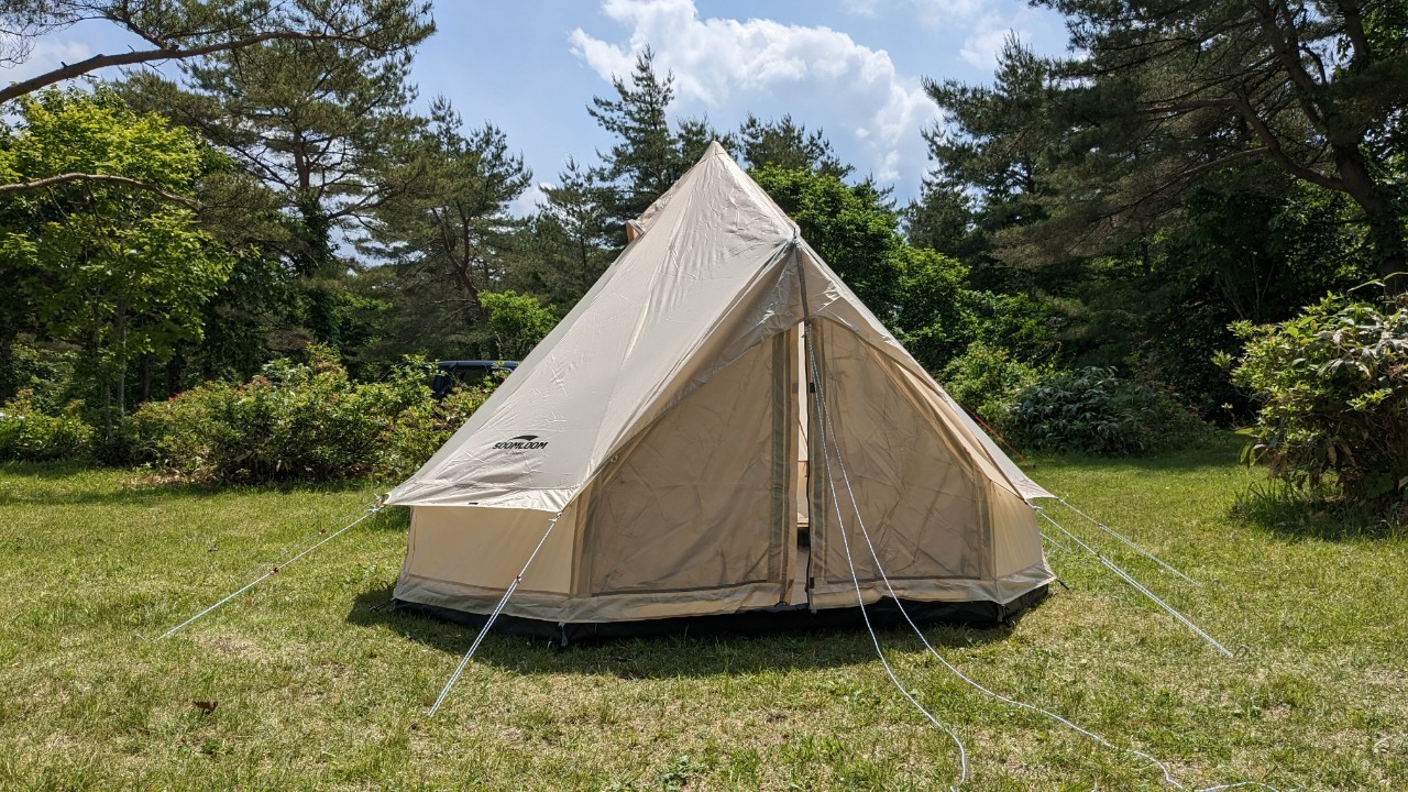 楽天市場】Soomloom ワンポールテント 3~4人用テント ベル型