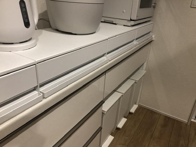 楽天1位［ ツーウェイ キッチン家電下引き出し＆スライドテーブル タワー W80／W45 ］山崎実業 tower レンジ #山崎実業 #tower #タワー レビュー画像4