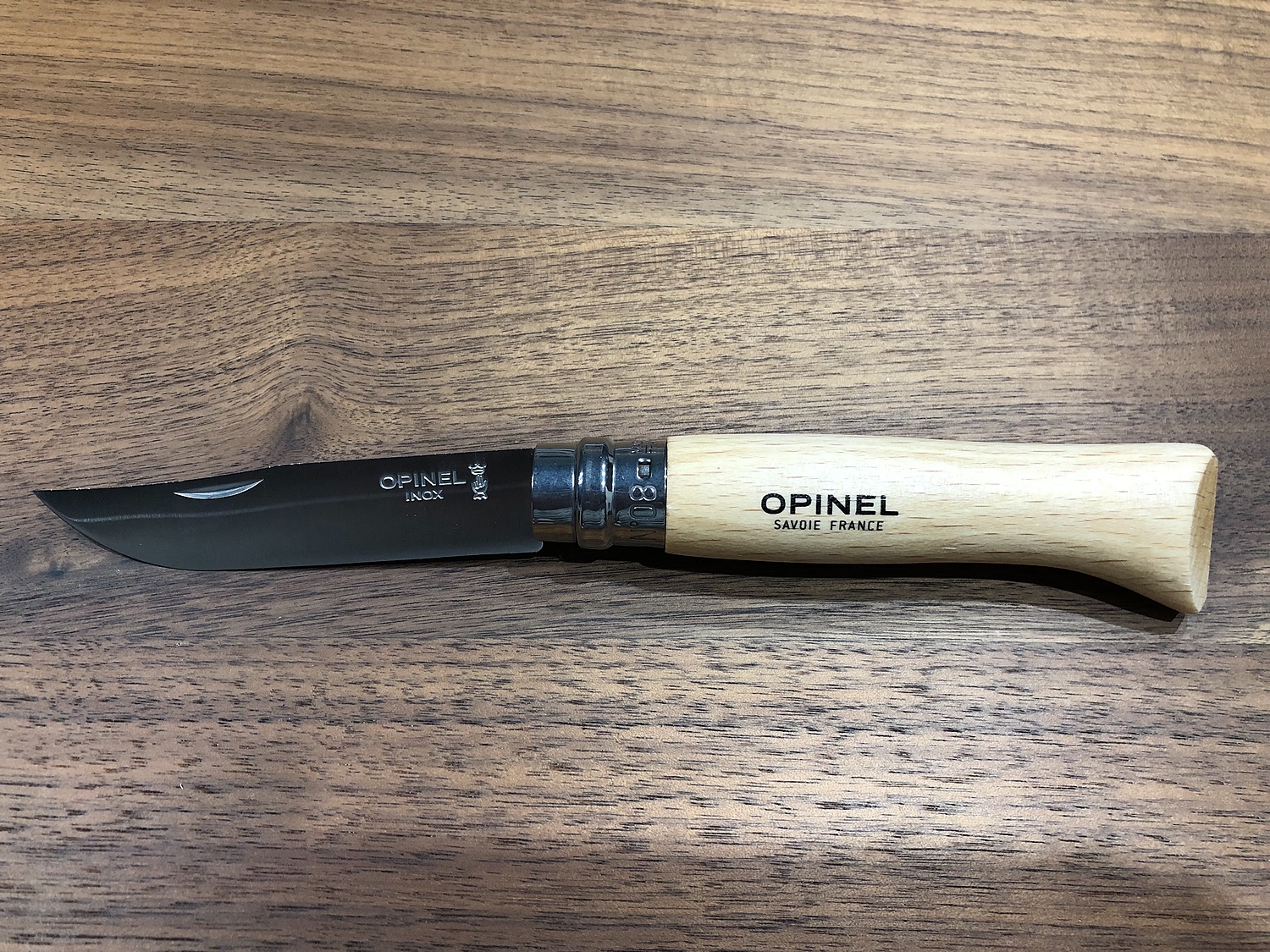 オピネル Opinel アウトドアナイフ 123080 8.5cm No.8 折りたたみナイフ キャンプ 夏休み ステンレススチール