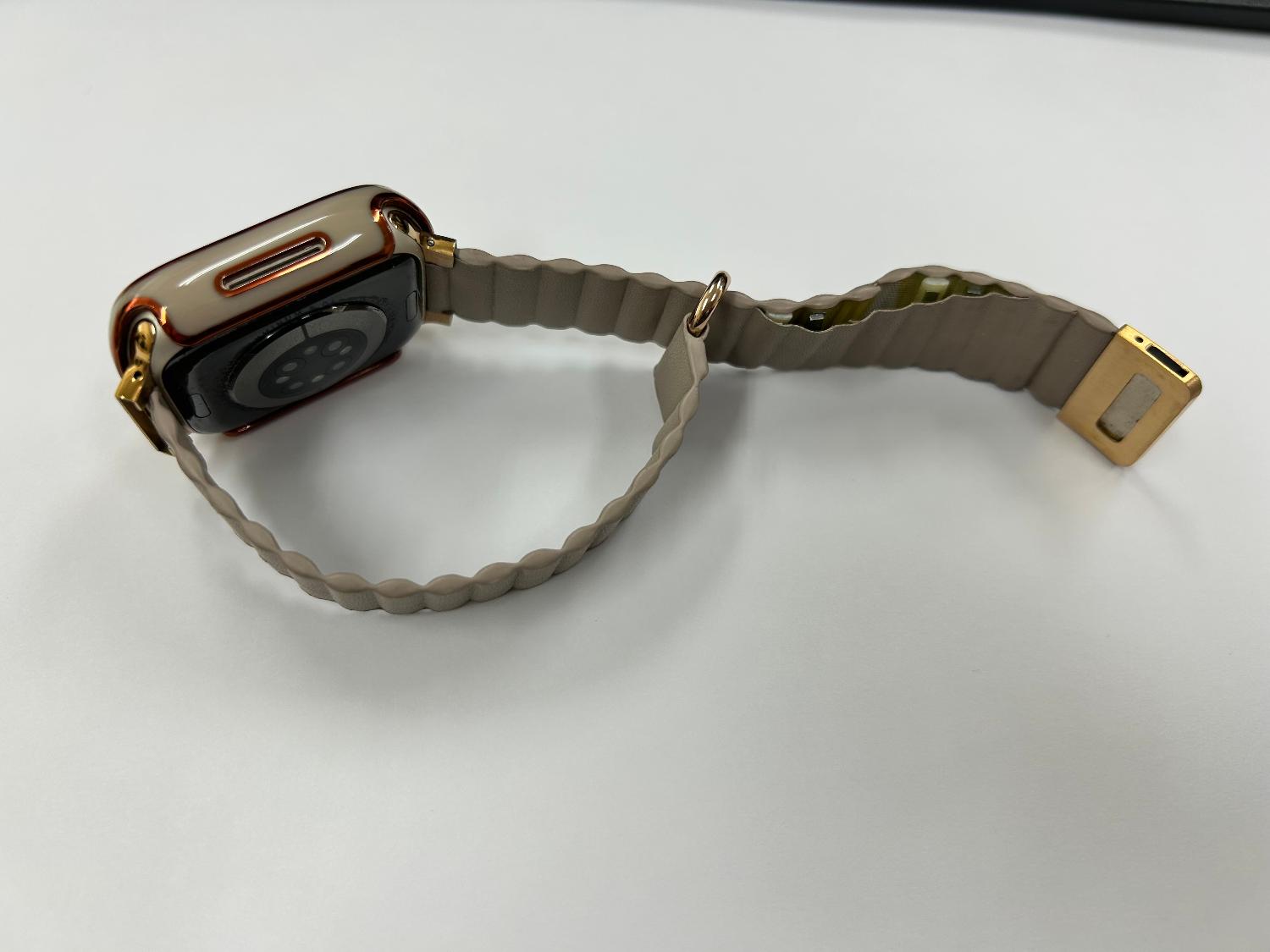 アップルウォッチ バンド 替え ベルト レディース かわいい マグネット レザー PU くすみカラー apple wat アップルウォッチバンド くすみカラー マグネットバンド レビュー画像8