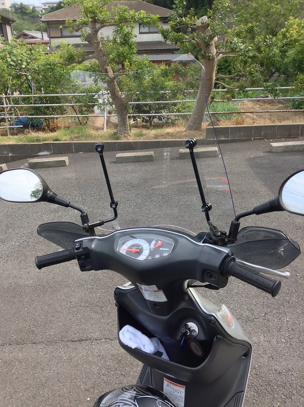 激安通販ショッピング アドレスV125 V125G 専用 FRP スモーク サイドバイザー