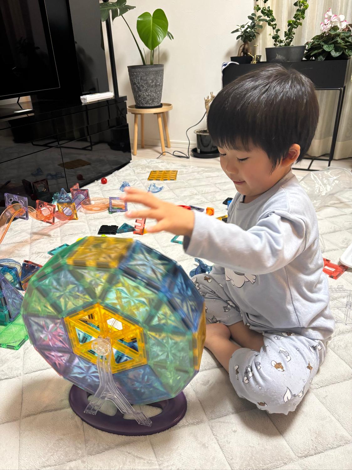 楽天市場】kebo 知育玩具 おもちゃ 磁石ブロック ビー玉転がし