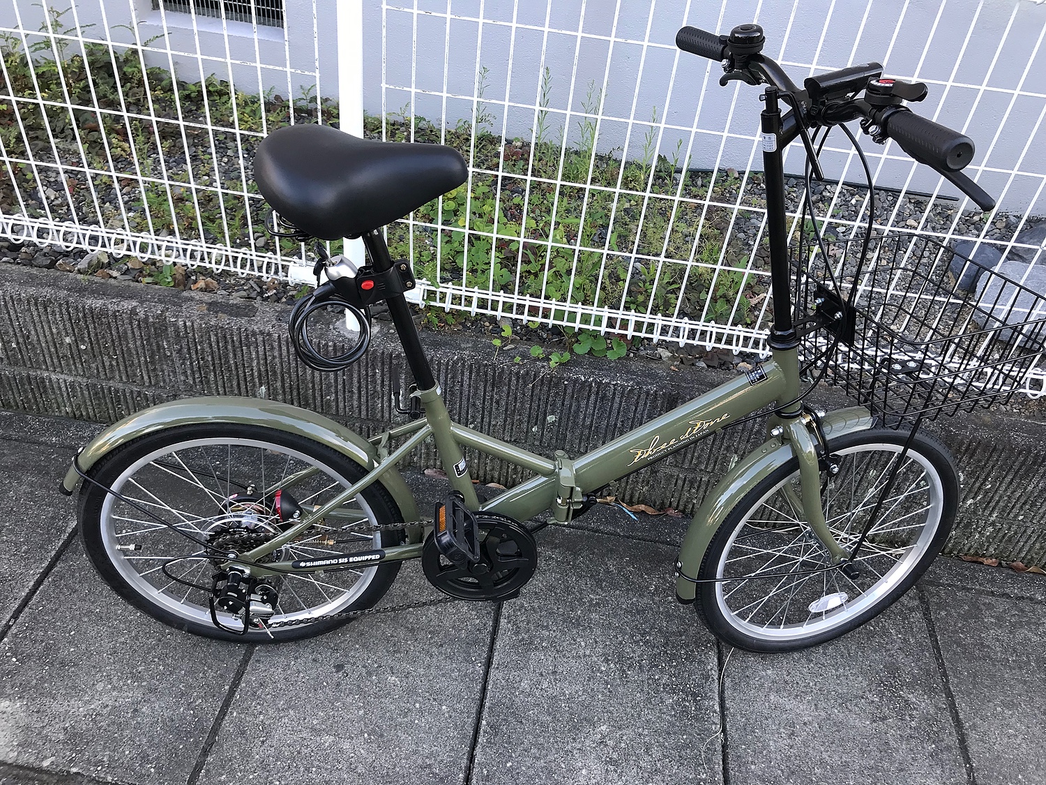 楽天市場】折りたたみ自転車 20インチ 8色 シマノ 6段変速 ミニベロ ...