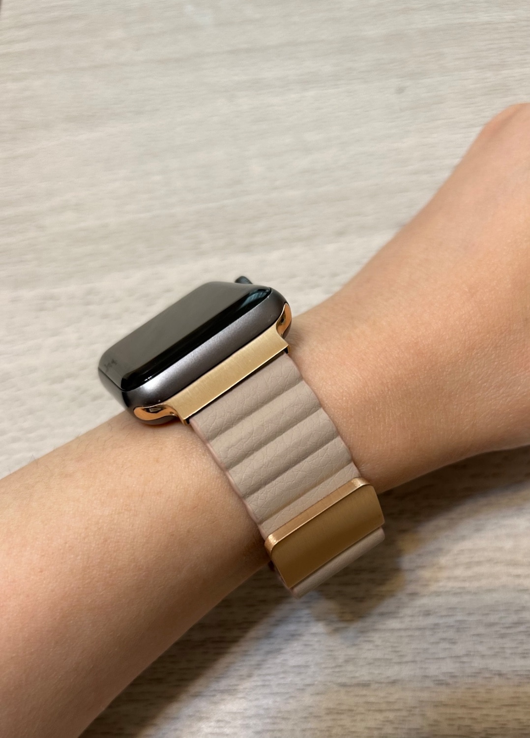 『series11 SE3 対応』 アップルウォッチ バンド Applewatch バンド レザー アップルウォッチベル アップルウォッチバンド AppleWatchバンド くすみカラー レビュー画像8