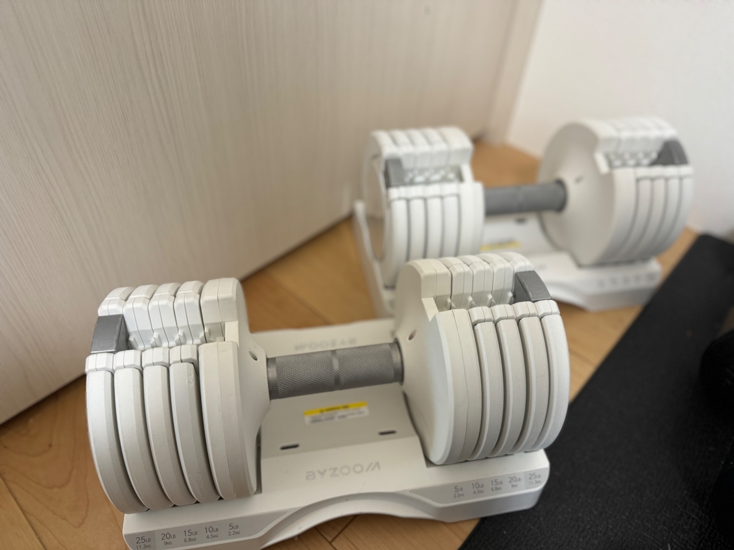 楽天市場】可変式ダンベル 10kg 2個セット 単品 ホワイト