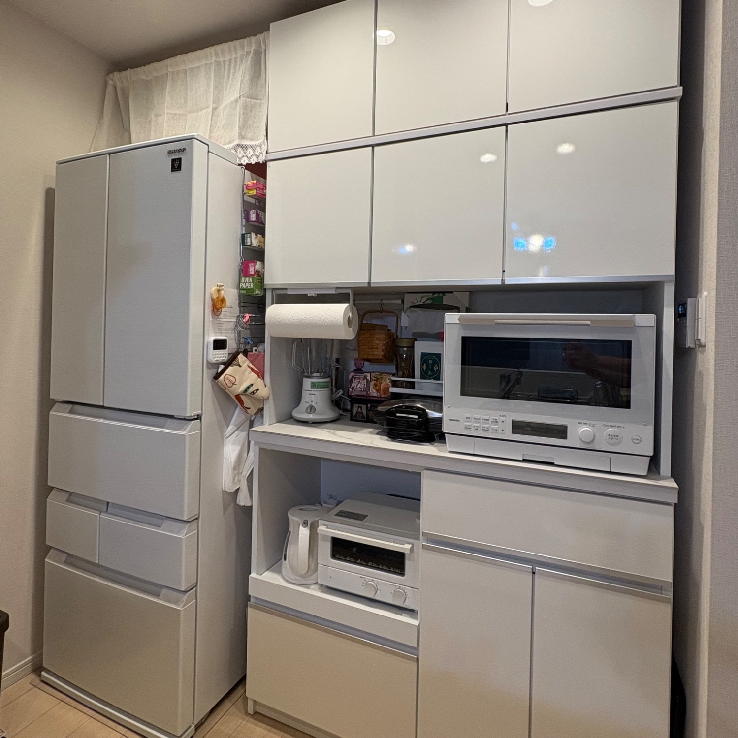楽天市場】食器棚 大川家具 レンジ台 キッチンボード 完成品 キッチン 