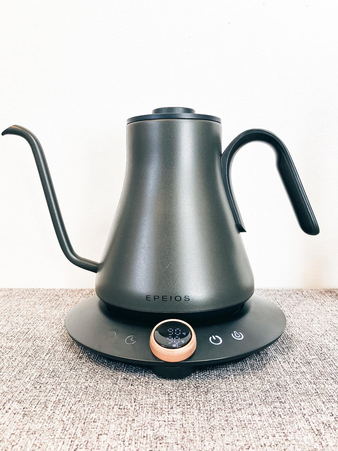 楽天1位・エペイオス EPEIOS ケトル 電気ケトル ドリップケトル コーヒーケトル コーヒーポット 電気ポット やか EPEIOSケトル エペイオスケトル 電気ケトルレビュー レビュー画像6