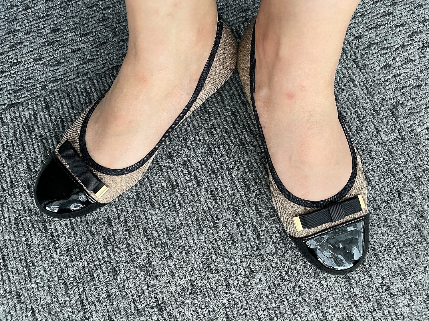 パンプス 痛くない 日本製 婦人靴 ARCH CONTACT アーチコンタクト バレエシューズ フラットシューズ 靴 リ アーチコンタクト パンプス痛くない 外反母趾パンプス レビュー画像13