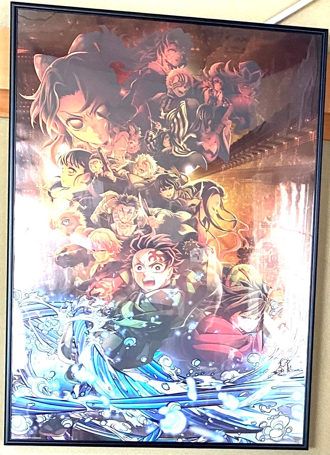 ポスターフレーム B2 サイズ 額縁 HT711 ポスターb2 アルミ製 パネル 表面シート UVカット ポスタ−フレ− ポスターフレーム B2サイズ 額縁 レビュー画像4