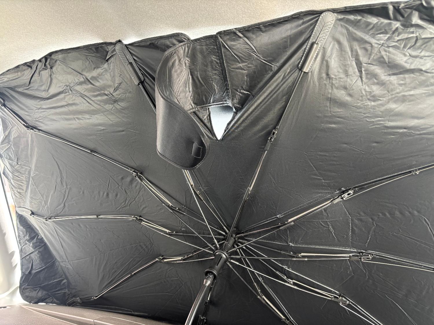 ＼期間限定★50%OFF★990円～／ 年間ランキング1位 強化版 車 サンシェード 傘型 フロント 高品質 車サンシェード 傘型サンシェード 猛暑対策 レビュー画像3