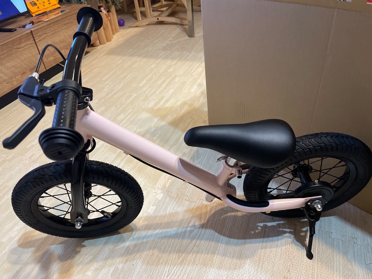 楽天市場】【我が子のために作ったキックバイク】 ブレーキ付 