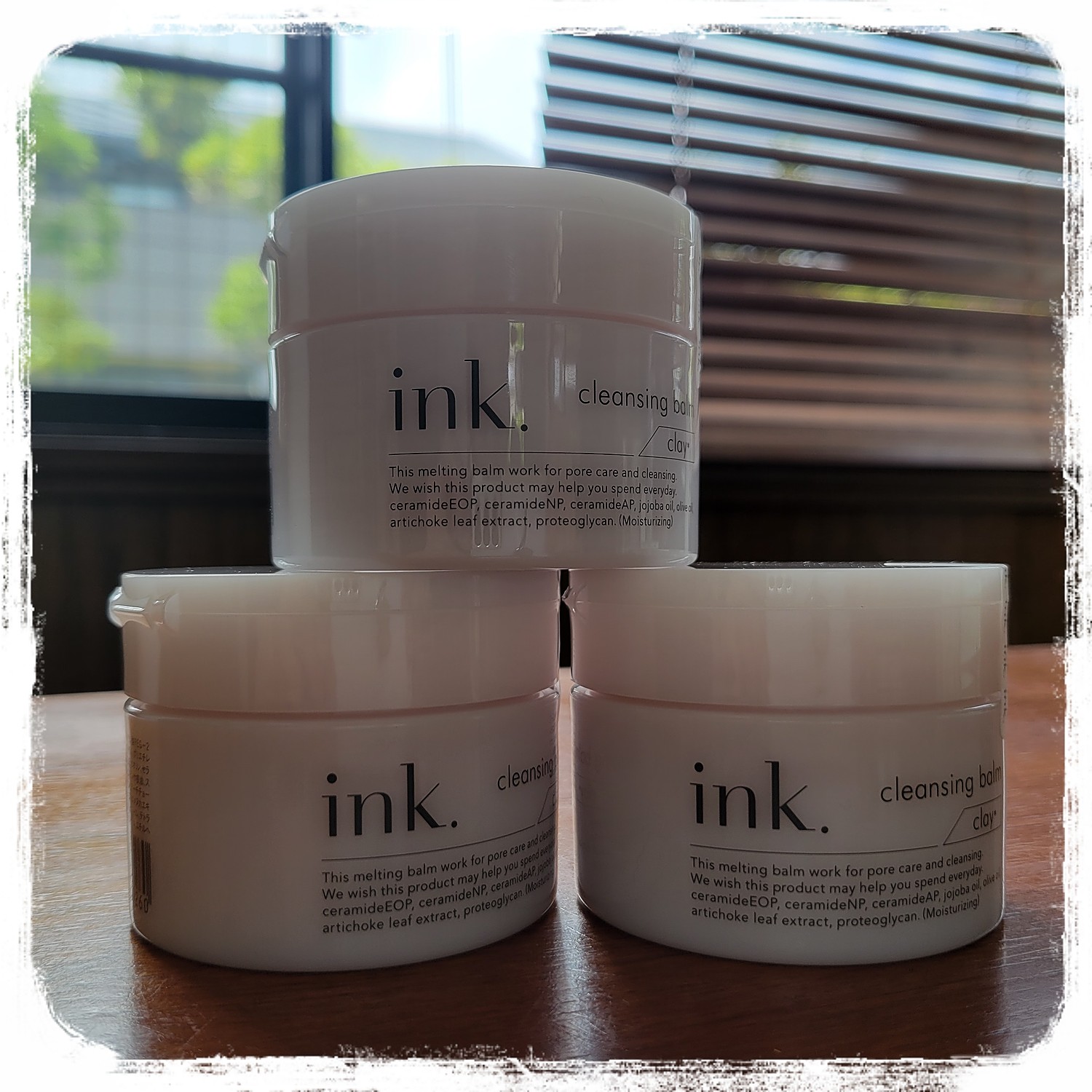【国産クレイ配合！ お得な3個セット 送料無料 W洗顔不要 とろけるクレンジング】ink. クレンジングバーム クレイ（ 無香料 90g  約50日分×3個） メイク落とし 洗顔 毛穴 クレンジングオイル セラミド配合 スキンケア(ink.オンラインストア ...