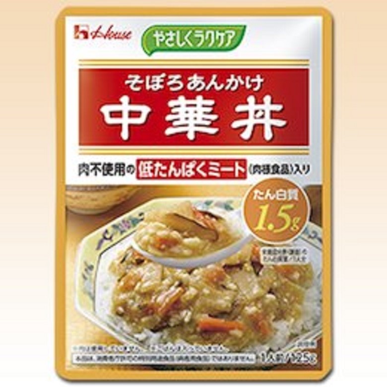 楽天市場】やさしくラクケア 低たんぱくミート(肉様食品)入り そぼろあんかけ中華丼 125g [腎臓病食/低たんぱく食品/低たんぱく おかず](ビースタイル楽天市場店)  | みんなのレビュー・口コミ