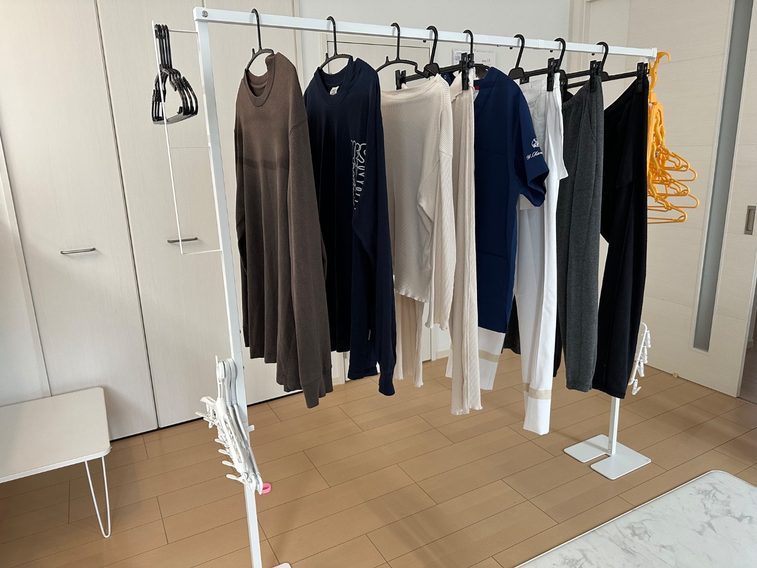 楽天1位 山崎実業 タワーシリーズ 室内物干し レビュー画像6