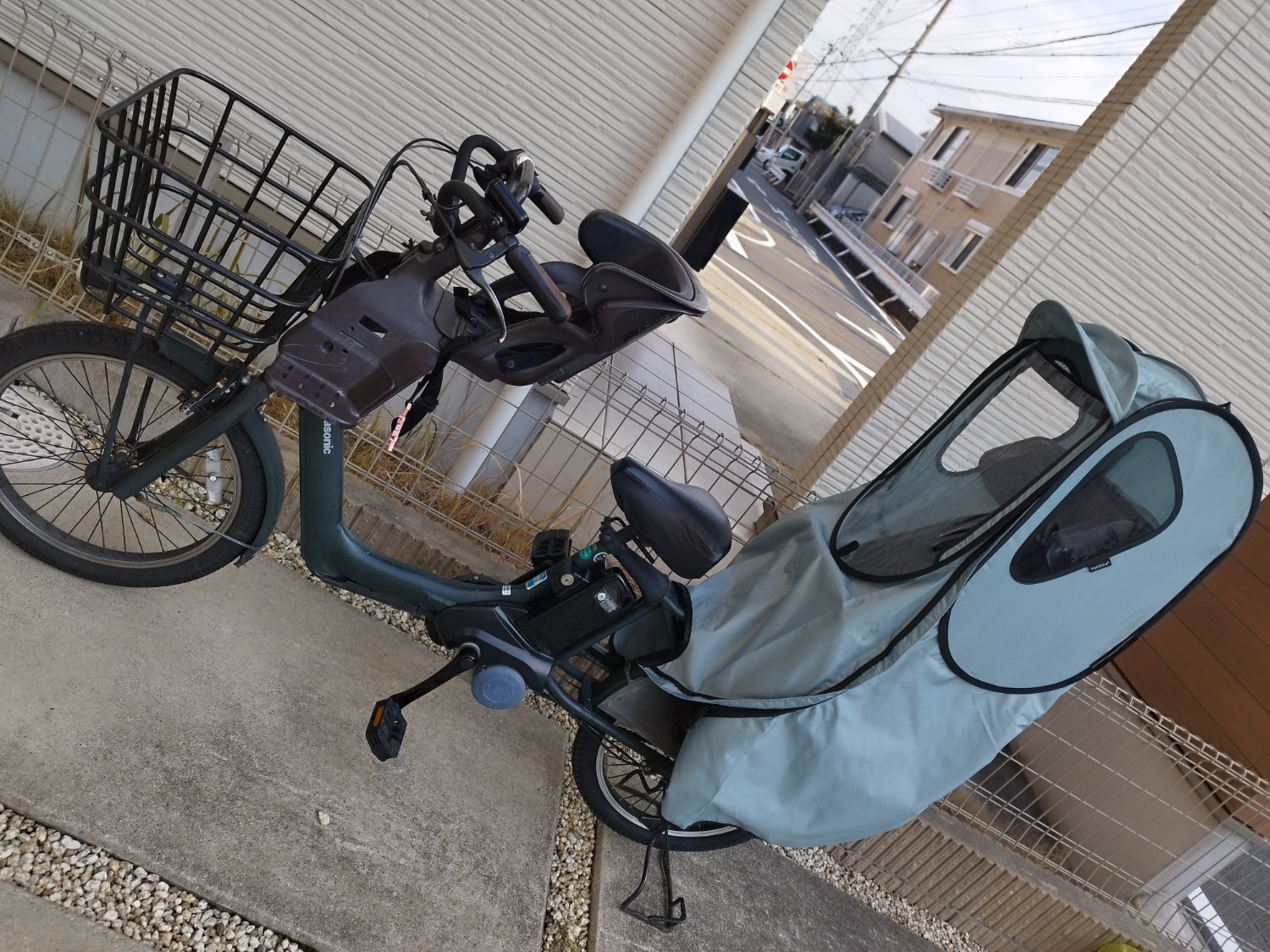 楽天市場】自転車 レインカバー チャイルドシート 後ろ 子供乗せ