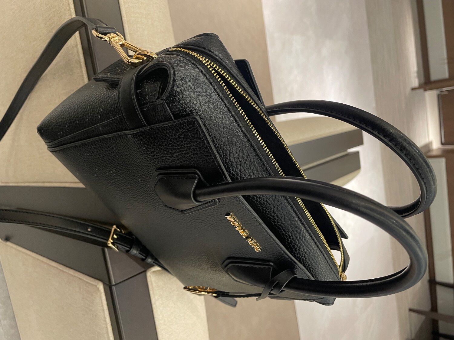 MICHAEL KORS｜MERCER トップジップ ベルテッド サッチェル スモール 