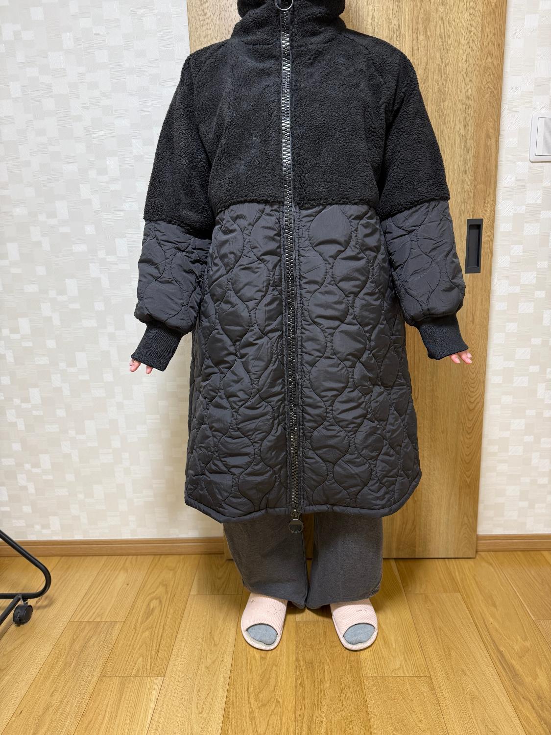 楽天市場】ビッグファスナー ロングコート レディース ボアアウター