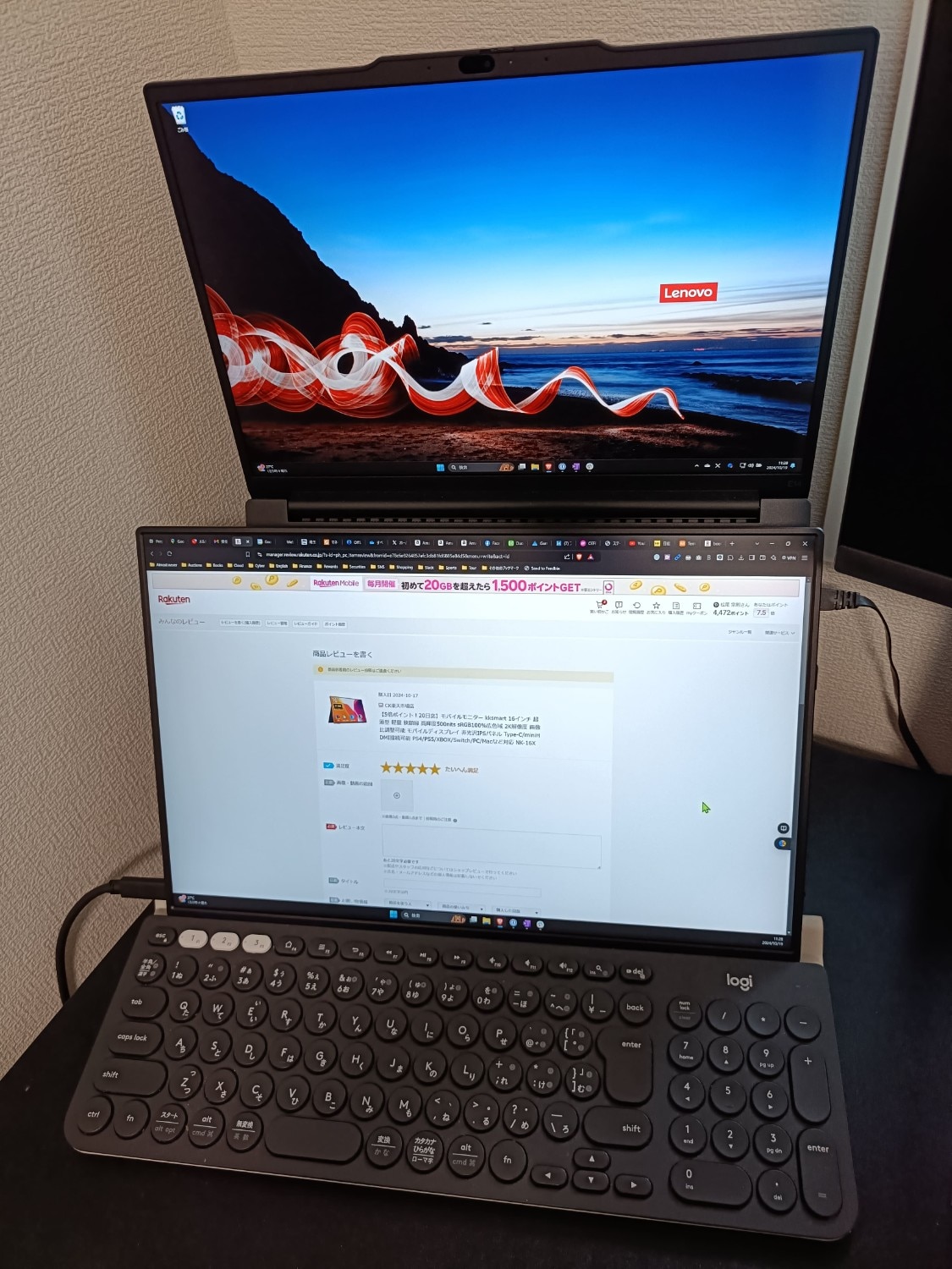 16インチ2.5K高画質モバイルモニター kksmart NK-16G薄型軽量 モバイルモニター kksmart NK-16 X レビュー | こたらぼ