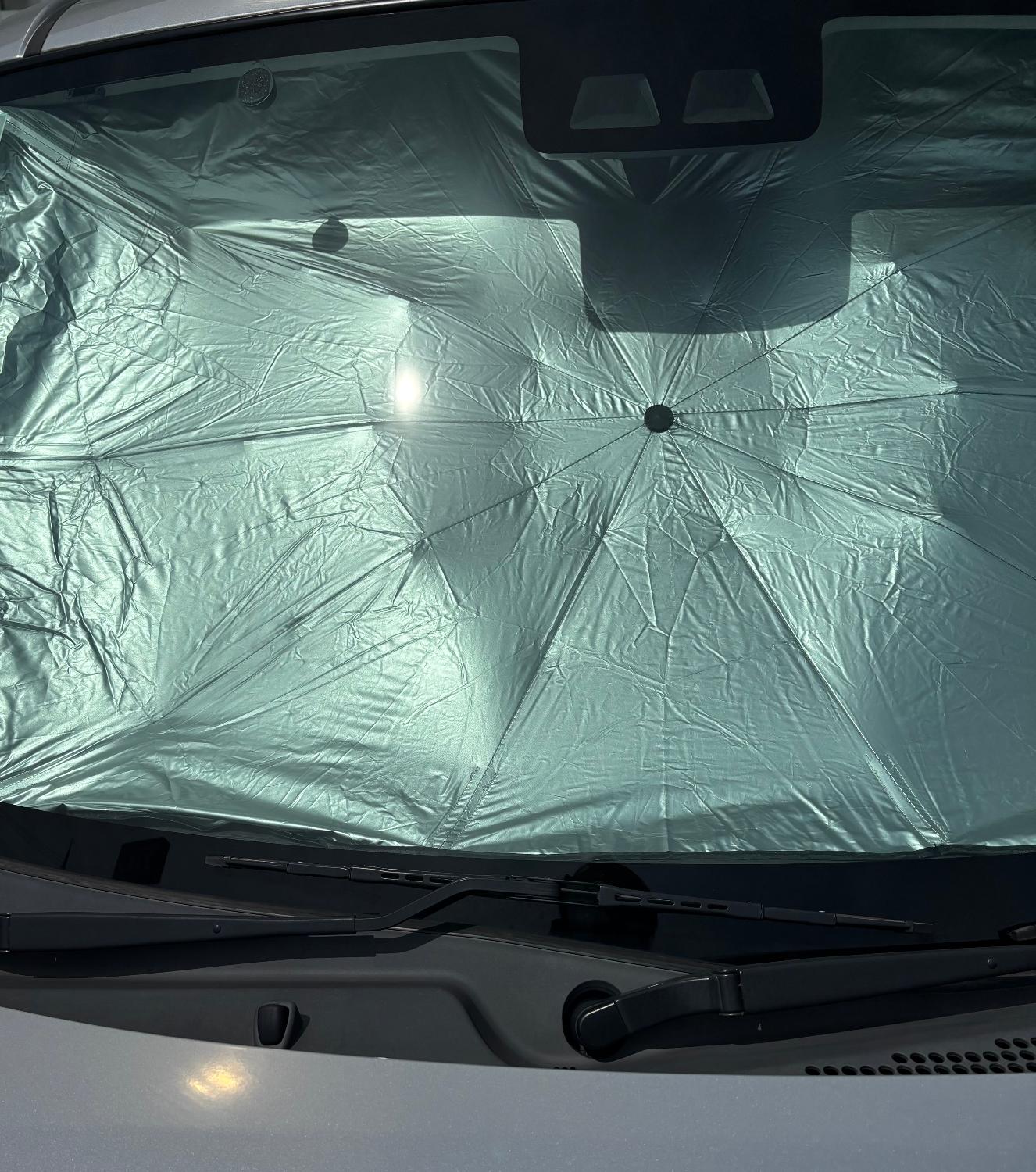 ＼期間限定★50%OFF★990円～／ 年間ランキング1位 強化版 車 サンシェード 傘型 フロント 高品質 車サンシェード 傘型サンシェード 猛暑対策 レビュー画像4