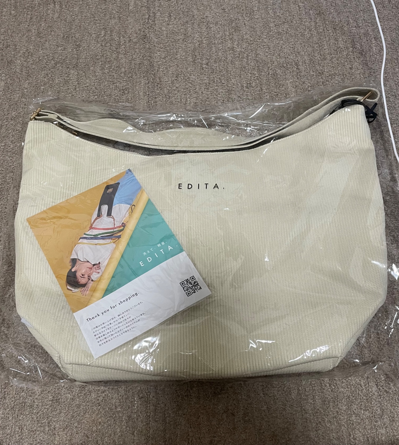 EDITA. エディータ 池田真子コラボショルダーバッグホワイト EDITA. 池田真子 エディータ ショルダーバッグ レディース