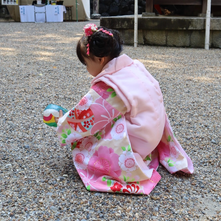 店店京都花ひめ 3歳用被布セット 七五三 きょうと花ひめ まり ピンク