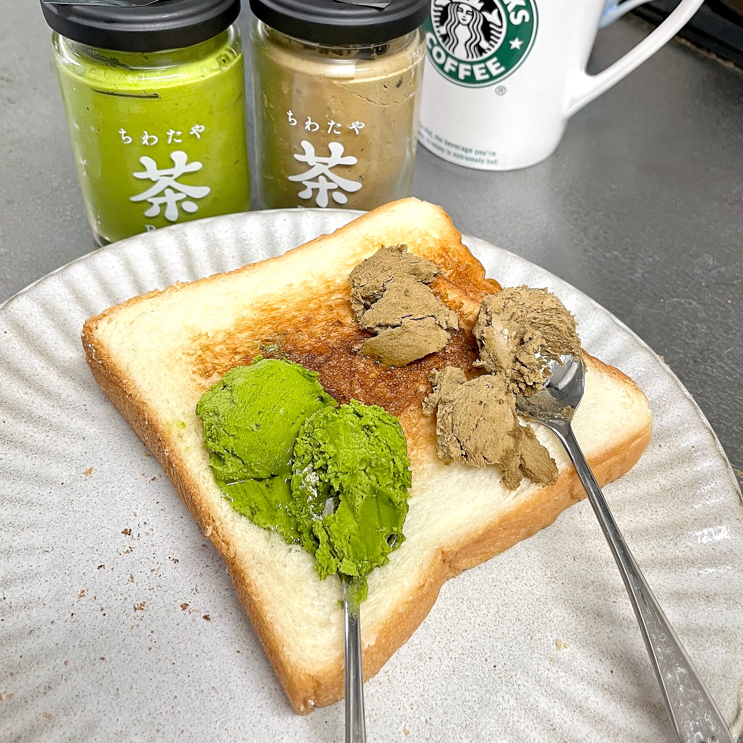 茶バター 計24本 (100g×4本 回) 抹茶 ほうじ茶 乳製品 ペースト スプレッド パテ そのぎ茶 東彼杵町 ちわたや [BAF021]