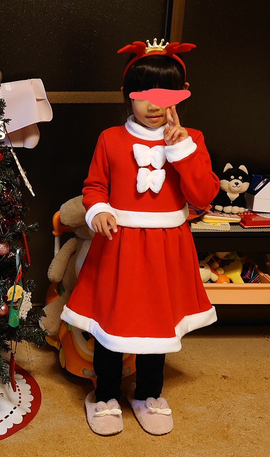 短納期クリスマス コスプレ 子供 サンタ服 女の子 キッズ サンタ