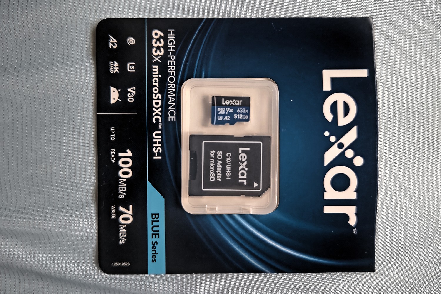512GB microSDXCカード マイクロSD Lexar レキサー Class10 UHS-1 U3 V30 A2 R:100MB s W:70MB s SDアダプタ付 海外リテール LSDMI512BB633A ◆メ