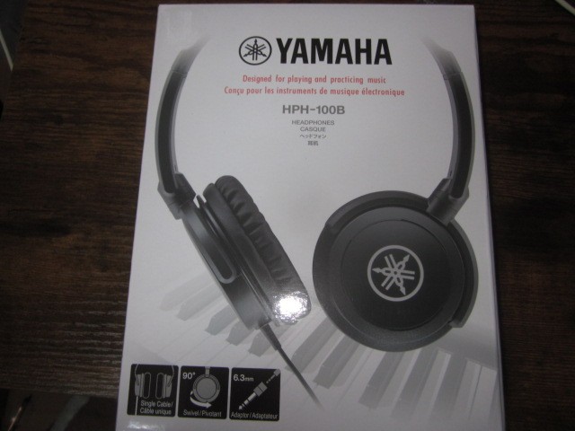 中古　【美品】ヤマハ 楽器用ヘッドフォン HPH-100B ブラック Amazon.co.jp: ヤマハ YAMAHA ヘッドホン ブラック HPH-100B