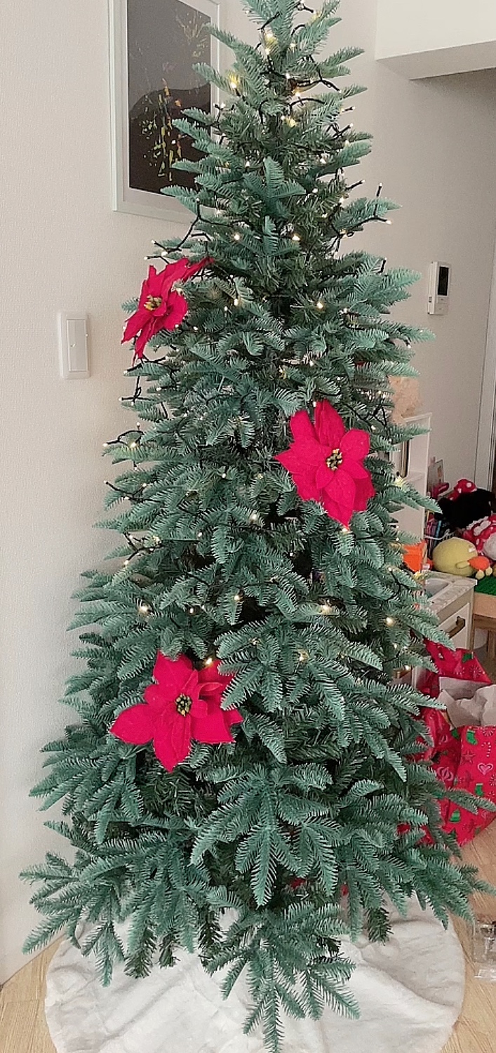 【22日20時〜ポイント10倍】【おしゃれ・高級感・大人可愛いツリー】 クリスマスツリー リアル スリム 180cm 単品 おしゃれ 北欧  ヨーロピアンブルースプルースツリー もみの木 クリスマス木 Instagram 人気