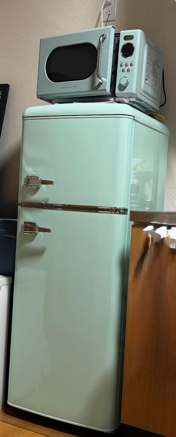 楽天市場】冷蔵庫 一人暮らし 114L 2ドア 右開き コンパクト レトロ