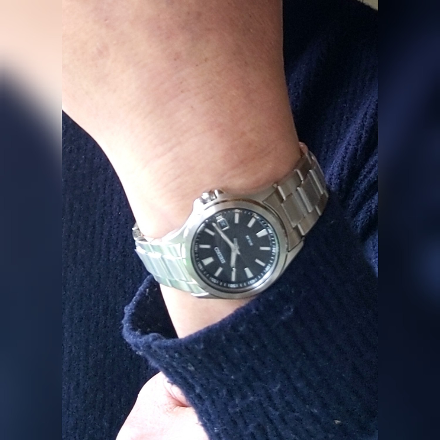 シルバー金具 SEIKO SOLAR腕時計 専用箱付き - 通販 - www