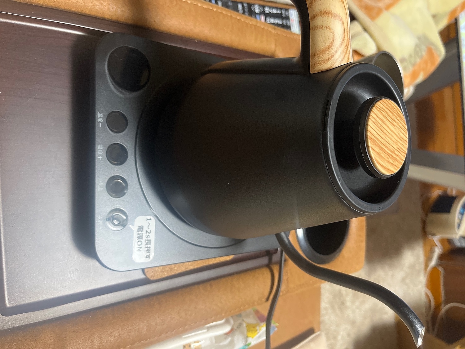 HAGOOGI 電気ケトル 1L ケトル 温度調節 電子ケトル 温度設定 細口 ステンレス 電気やかん 保温 空焚き防止 HAGOOGI 電気ケトル ハゴオギ レビュー画像10