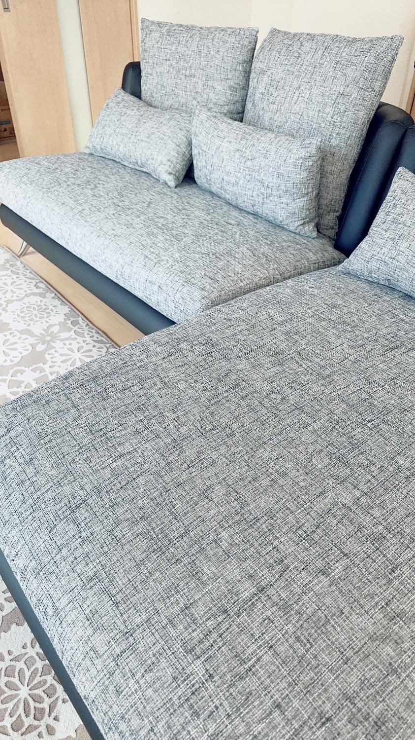 ソファー カウチソファ 3人掛け ソファセット ペット対応 ハーフカバーリング 2人掛け コーナーソファ カウチ l字  アルモニア カウチソファ ソファレビュー レビュー画像3