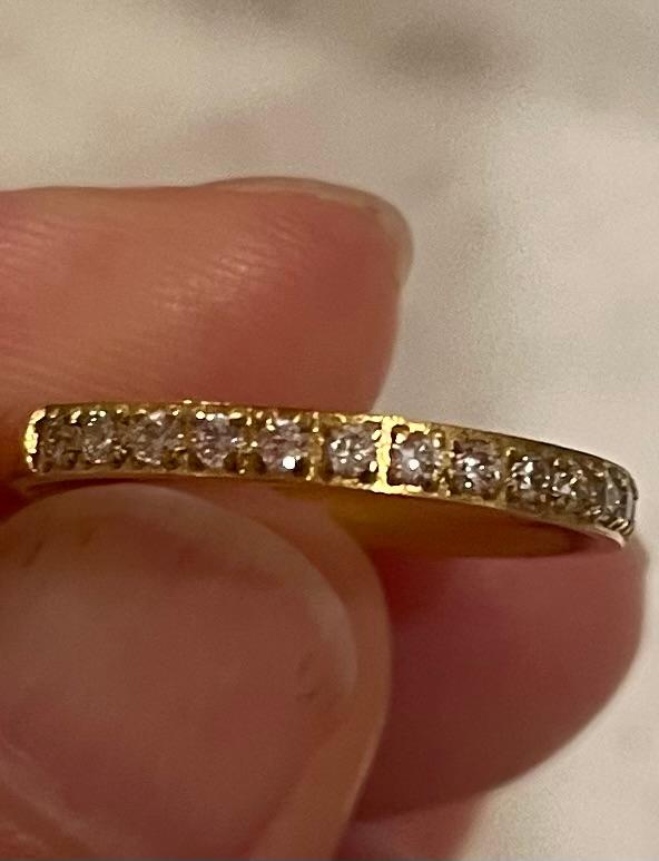 ハーフエタニティリング サージカルステンレス 金属アレルギー対応 レビュー画像8