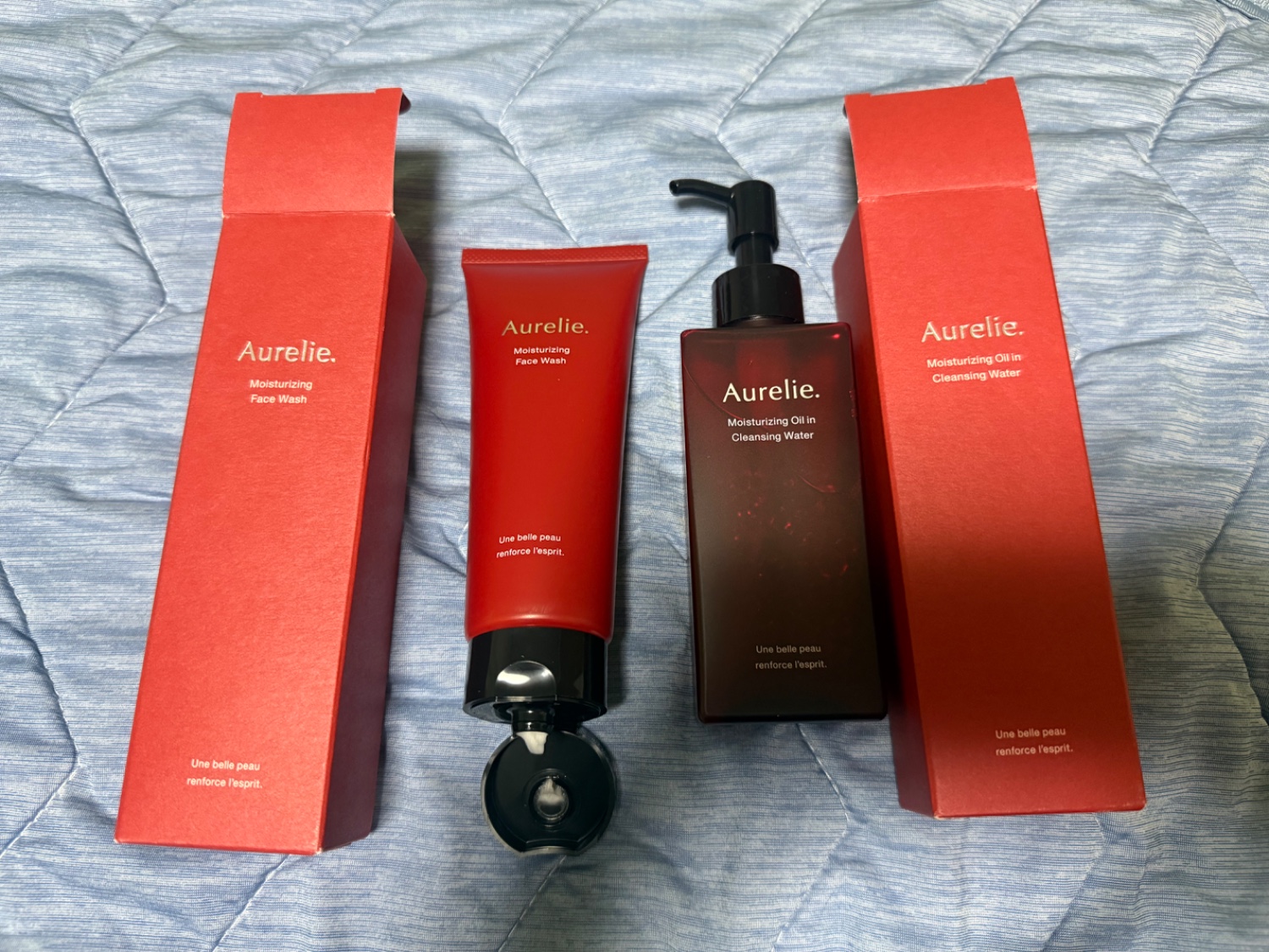 【新品未使用】オレリー フェイスウォッシュ 洗顔料 & クレンジングオイル Aurelie オレリー クレンジング ＆フェイスウォッシュセット